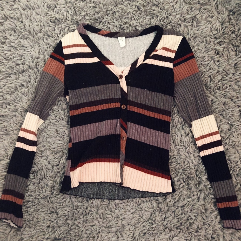 Lazy Sundays Long Sleeve Button Down Sweater